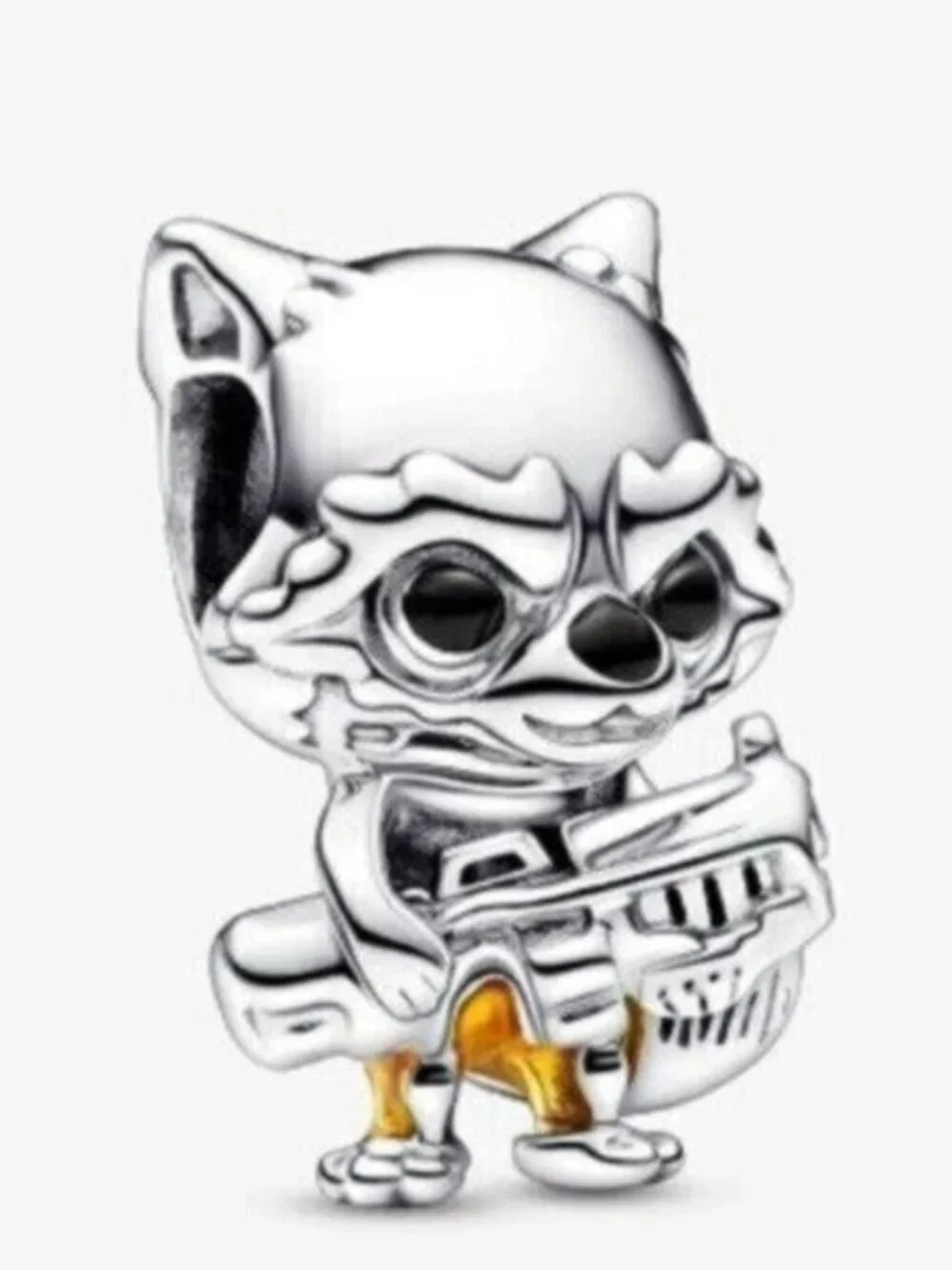 Marvel Guardians of the Galaxy Rocket Raccoon Charm, 925 Sterling Silver Charm